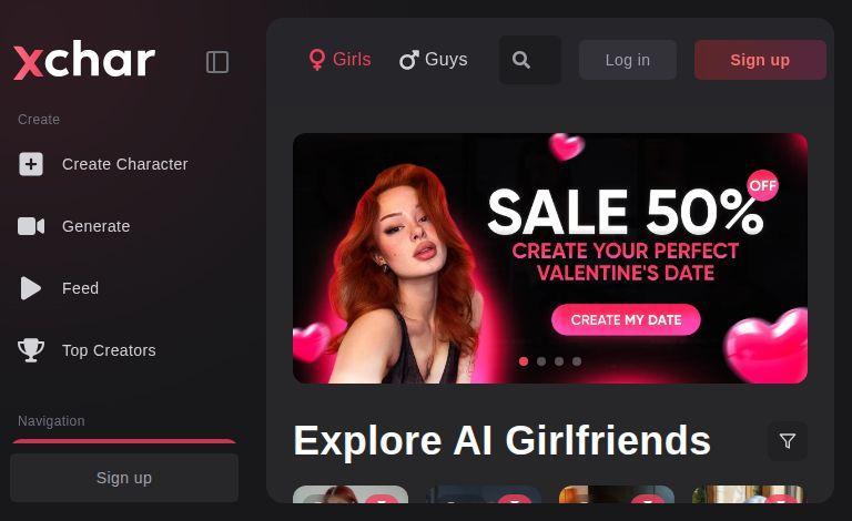 Xchar: The Ultimate AI Girlfriend Platform for Customizable Fantasies